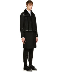 Мужская черная шерстяная куртка от Neil Barrett