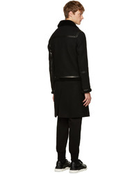 Мужская черная шерстяная куртка от Neil Barrett