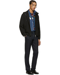 Мужская черная шерстяная куртка от Lanvin