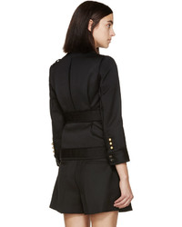 Женская черная шерстяная куртка от Dsquared2