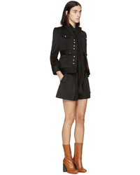 Женская черная шерстяная куртка от Dsquared2