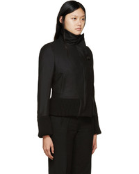 Женская черная шерстяная куртка от Ann Demeulemeester