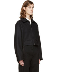 Женская черная шерстяная куртка от Lemaire