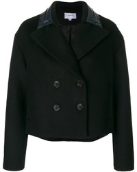 Женская черная шерстяная куртка от Carven