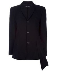 Женская черная шерстяная куртка от Comme des Garcons