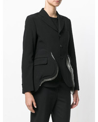 Женская черная шерстяная куртка от Comme des Garcons