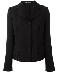 Женская черная шерстяная куртка от Dolce & Gabbana