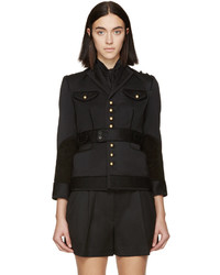 Женская черная шерстяная куртка от Dsquared2