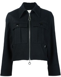 Женская черная шерстяная куртка от Edun