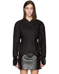 Женская черная шерстяная куртка от Esteban Cortazar