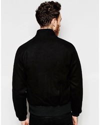 Мужская черная шерстяная куртка от Asos