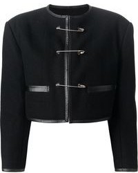 Женская черная шерстяная куртка от Jean Paul Gaultier
