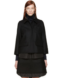 Женская черная шерстяная куртка от Jil Sander Navy
