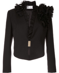 Женская черная шерстяная куртка от Lanvin