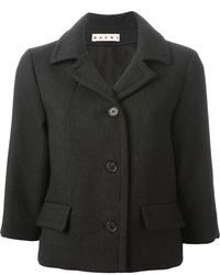 Женская черная шерстяная куртка от Marni
