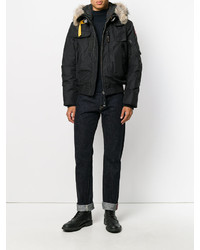 Мужская черная шерстяная куртка от Parajumpers