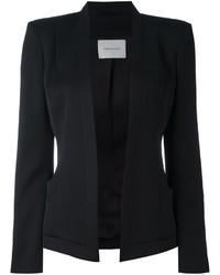 Женская черная шерстяная куртка от PIERRE BALMAIN