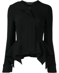 Женская черная шерстяная куртка от Roland Mouret
