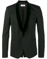 Мужская черная шерстяная куртка от Saint Laurent