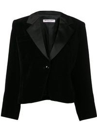 Женская черная шерстяная куртка от Saint Laurent