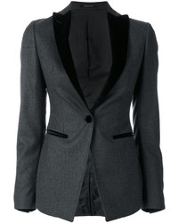 Женская черная шерстяная куртка от Tagliatore