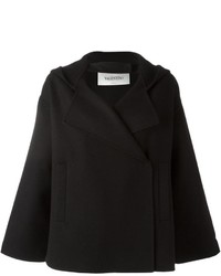 Женская черная шерстяная куртка от Valentino