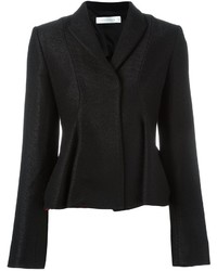Женская черная шерстяная куртка от Victoria Beckham