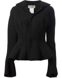 Женская черная шерстяная куртка от Yohji Yamamoto