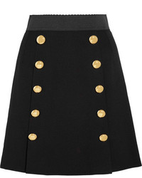 Черная шерстяная мини-юбка от Dolce & Gabbana