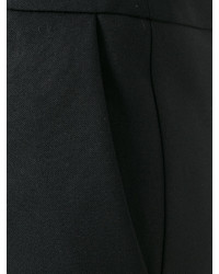 Черная шерстяная мини-юбка от Saint Laurent