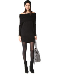 Черная шерстяная туника