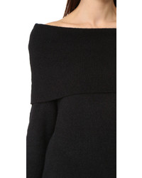 Черная шерстяная туника