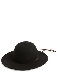 Черная шерстяная шляпа