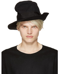 Мужская черная шерстяная шляпа от Attachment