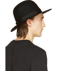 Мужская черная шерстяная шляпа от Robert Geller