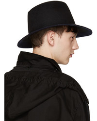 Мужская черная шерстяная шляпа от Yohji Yamamoto