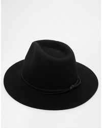 Мужская черная шерстяная шляпа от Brixton