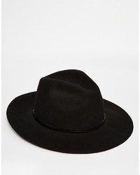Мужская черная шерстяная шляпа от Catarzi