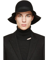 Мужская черная шерстяная шляпа от CNC Costume National