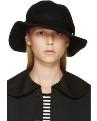 Женская черная шерстяная шляпа от Comme des Garcons