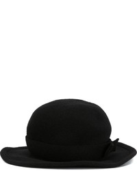 Женская черная шерстяная шляпа от Comme des Garcons
