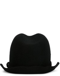 Мужская черная шерстяная шляпа от Emporio Armani