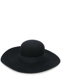 Женская черная шерстяная шляпа от Emporio Armani