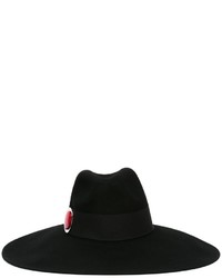 Женская черная шерстяная шляпа от Giorgio Armani
