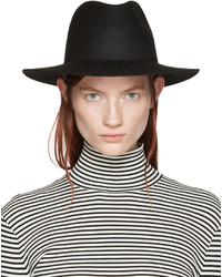 Женская черная шерстяная шляпа от Harmony