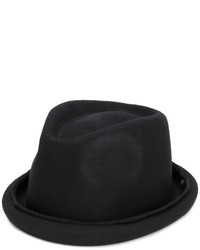 Мужская черная шерстяная шляпа от Isabel Benenato