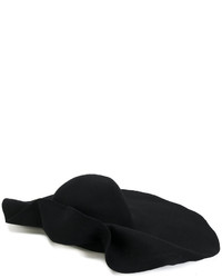 Женская черная шерстяная шляпа от Isabel Benenato