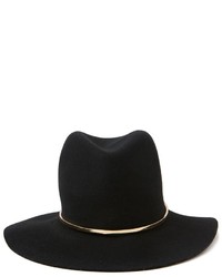 Женская черная шерстяная шляпа от Janessa Leone