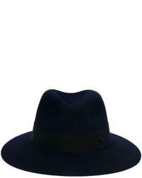 Женская черная шерстяная шляпа от Maison Michel
