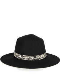 Женская черная шерстяная шляпа от Karl Lagerfeld
